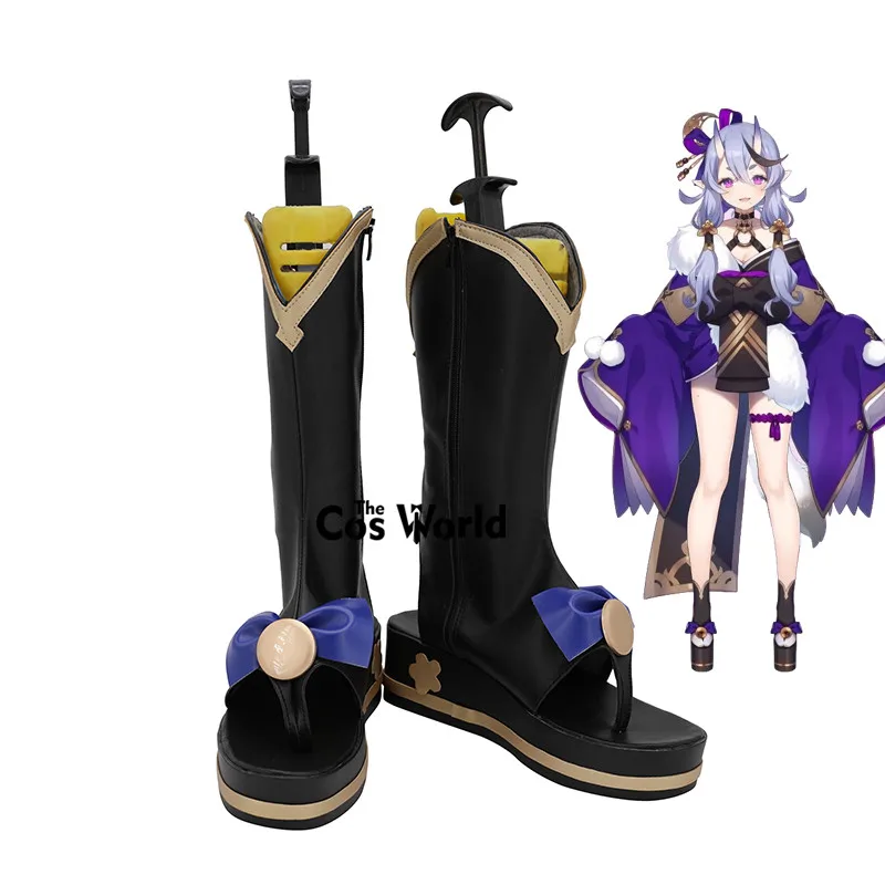 YouTuber Japanese Virtual VTuber Rindou Mikoto Customize Cosplay Flat Shoes Boots