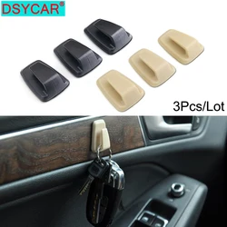 DSYCAR 3Pcs/lot Car Hooks Organizer Storage for USB Cable Headphone Key Self Adhesive Wall Hook Hanger Auto Fastener Clip New