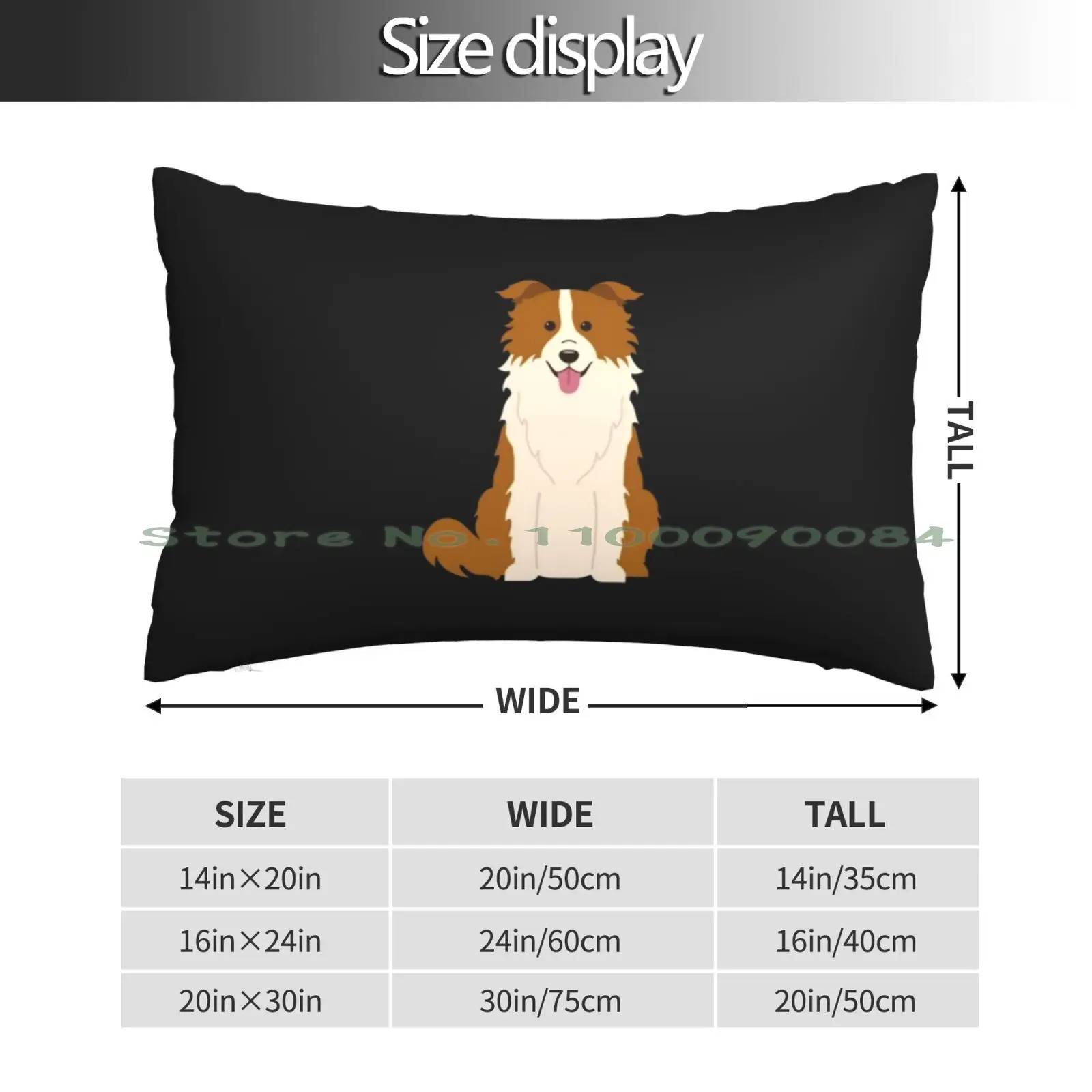 Border Collie-Gift For Border Collie Lover Dog Breed Pillow Case 20x30 50*75 Sofa Bedroom Yaris Gazoo Racing Greece Wrc