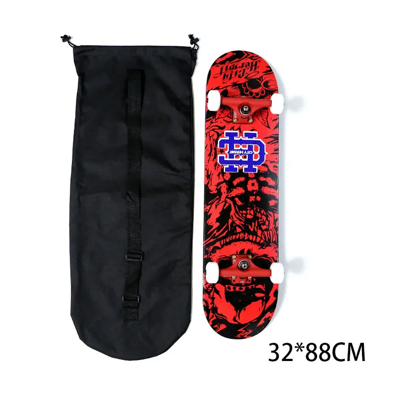 Long Board Skateboard Dance Board Bag Thickened Waterproof Backpack One Shoulder Two Shoulders Fish Board Backpack、