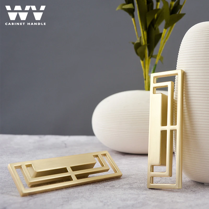 WV Kitchen Cabinet Storage Furniture Handle Closet Dressers Brass Gold Black Bookcase Drawer Pulls Knobs Handles Hardware