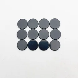 Fashion black Obsidian Double flat bottom round cabochon for jewelry making 16MM 12PCS Ring necklace patch Necklace Accessories