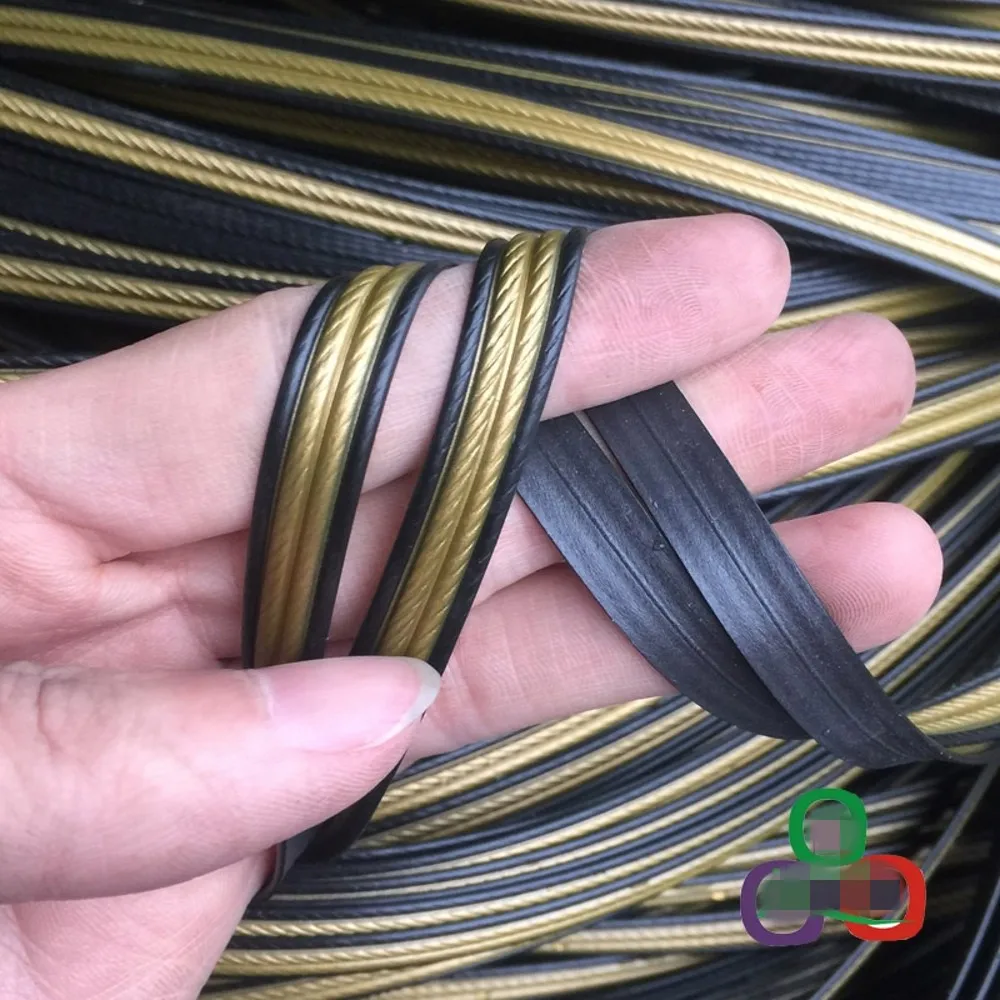 500G 60M Coffee Gradient Four lines Flat Synthetic Rattan Weaving Material Plastic Rattan For Knit And Repair Chair Table Etc