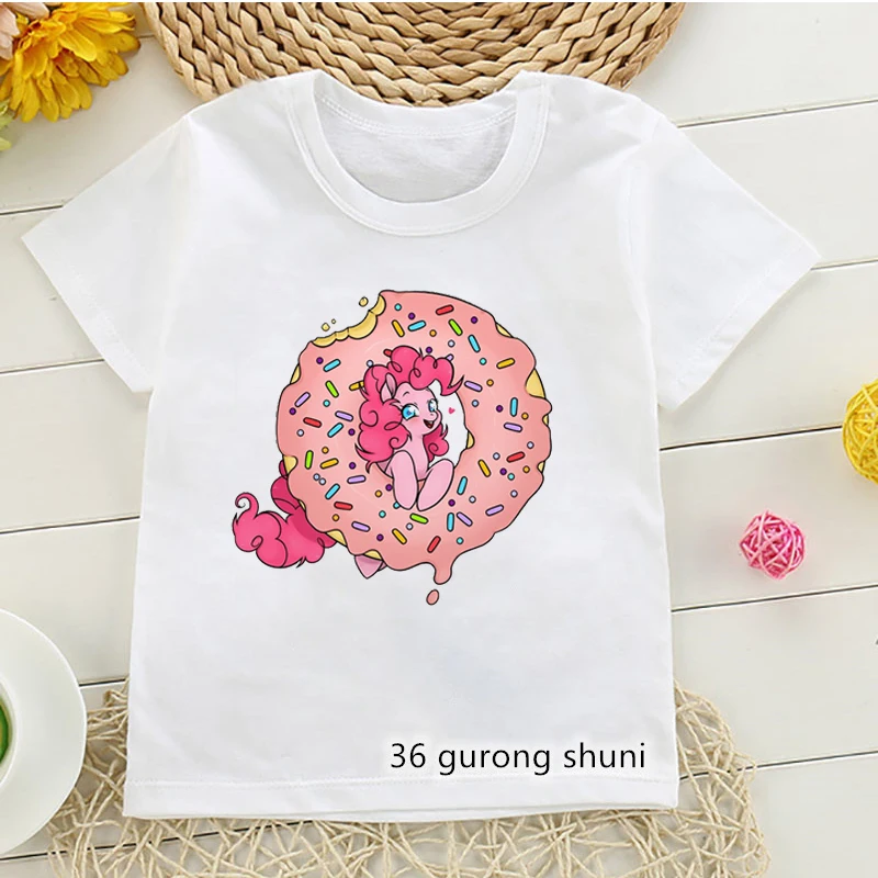 Camiseta infantil algodón con estampado donuts niño verano - imagen 2