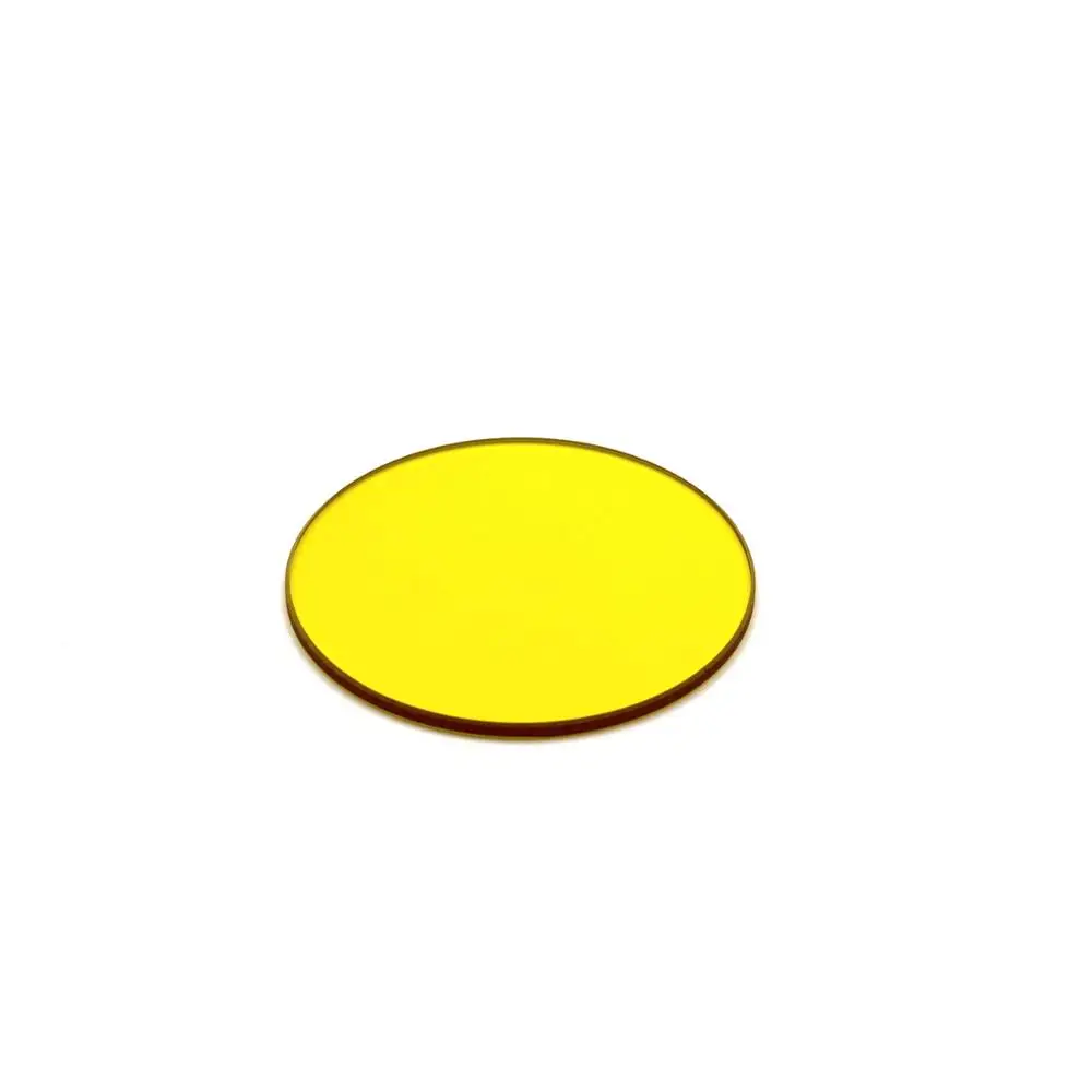 Kích Thước Đường Kính 58Mm Và 2Mm Độ Dày Màu Vàng Kính Quang Học JB1 GG19