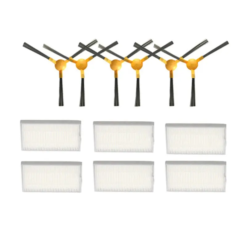 Filtro Hepa de cepillo lateral para aspiradora Tesvor S6 T8 M1, piezas de repuesto para aspiradora robótica