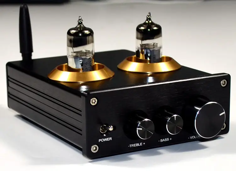 

NE5532 Preamplifier Bluetooth 4.2/5.0 APTX AMP Hifi 6J5 Tube Preamp Amplifier Tone Board Treble Bass Volume Adjustment