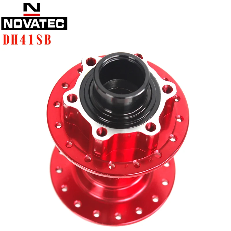 Novatec bicycle hub DH41SB  20mm cylinder shaft front flower DH speed drop front bearing hub bicycle accessories