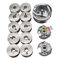 1PCS Rotary Hook#HPF-480&2PCS Bobbin case#BC-PF9076-NBL&10PCS Bobbins #9033S FIT FOR PFAFF 461~469,461-900~469-900,481~489