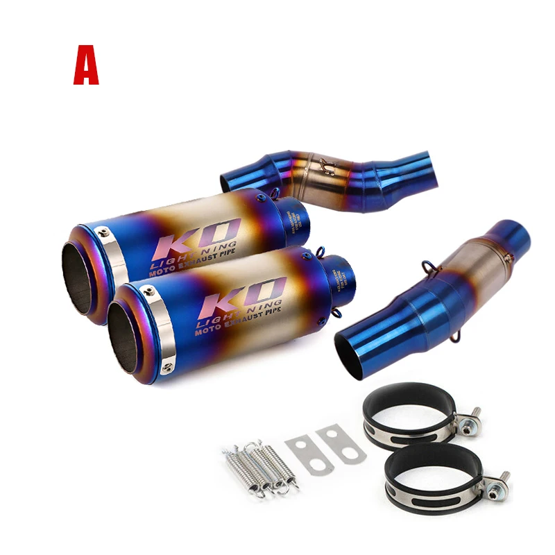 For Kawasaki Z1000 Z1000SX 2010-2019 Middle Mid Pipe Escape Connect Link Tube Exhaust Tips Muffler Slip On Left Right Motorcycle