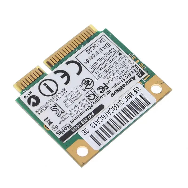 AW-NB097H AW-NB100H AW-NB126H AR9485 AR3012 AR5B225 300Mbps Half Mini PCI-Express BT4.0 Wlan Wireless Wifi Card Adapter