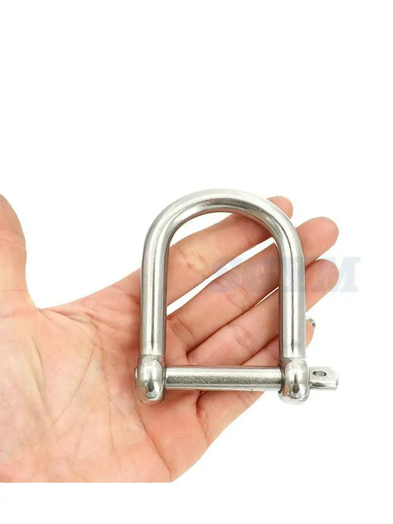 Marine Grade AISI316 Stainless Steel Extra Wide Long Anchor Shackle Chain Wire Rope Connector