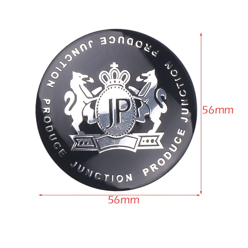 4pcs/lot Car Styling 56mm Aluminum Alloy Car Tyre Wheel Center Hub Cap Sticker JP Junction Produce Emblem Badge Tire Accessories