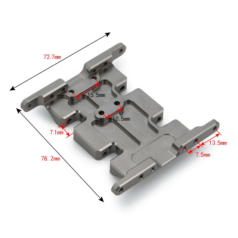 AXSPEED Aluminum Center Skid Transmission Plate for Axial SCX10 1/10 RC Crawler Car Truck Upgrades Parts