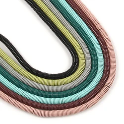 6mm Natural Stone Disc Shape Hematite Flat Round Loose Beads for Jewelry Making DIY Bracelet Accessories 15