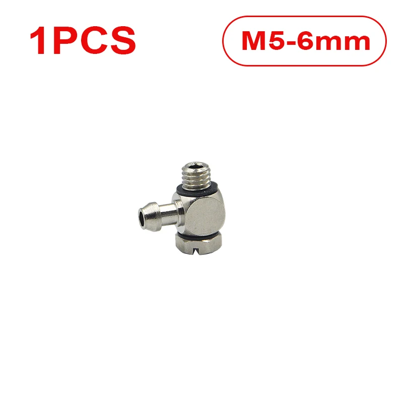 90° 3MM/4MM/6MM Hose Hydraulic Oil Tube Elbow Connector For 1:14 RC Hydraulic Excavator DIY Toy Parts