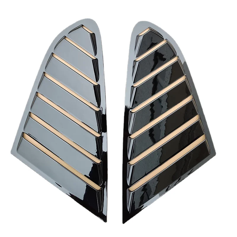 

A5 Side Window Triangle Shutters Decoration Air Intake Trims Vent Louvers Scoop Cover for Audi A4 4door 2008-2019