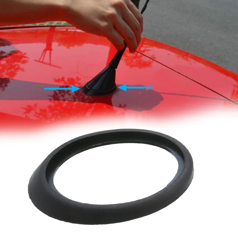 Roof Aerial Rubber Gasket Seal Black 6 x 4.3 x 0.7cm Convenient Flexible for V-auxhall  O-pel  H-onda T-oyota B-enz G-M A-stra