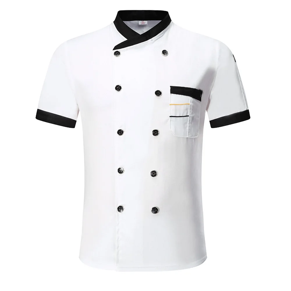 Jaqueta Chef Unisex para Homens, Uniforme de Restaurante, Roupas de cozinha, Cozinha do Hotel, Camisa para Restauração