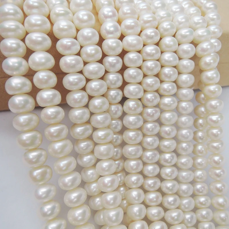 freshwater pearl beads 100 natural perola de agua doce material forma near round mm alta qualidade 01