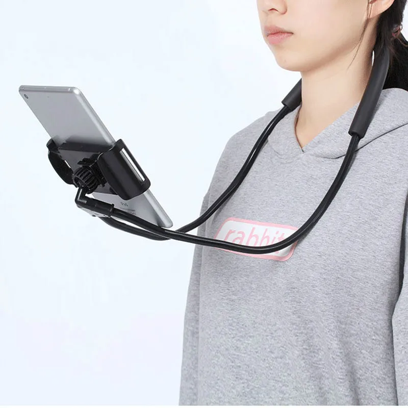 Hanginge Neck Lazy Necklac Tablet Phone Holder New Flexible Tablet Holder Stand For Cellphone Tablets for iPhone Huawei Xiaomi