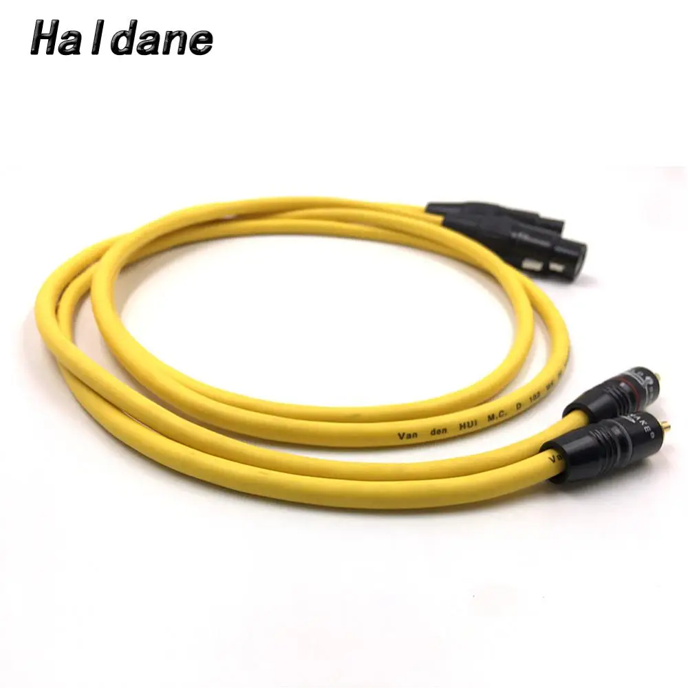 

Haldane Pair type-5 XLR Balacned to RCA Audio Cable 2RCA Male to 2XLR Female Interconnect Cable with VDH Van Den Hul 102 MK III