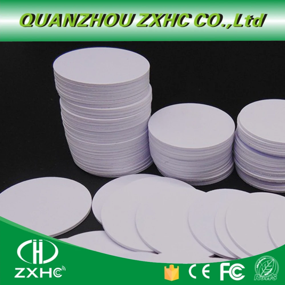 (10pcs) Round Shape 25mm NFC Sticker Tag Ntag215 Plastic Adhesive Coin Cards Used For All NFC Phone