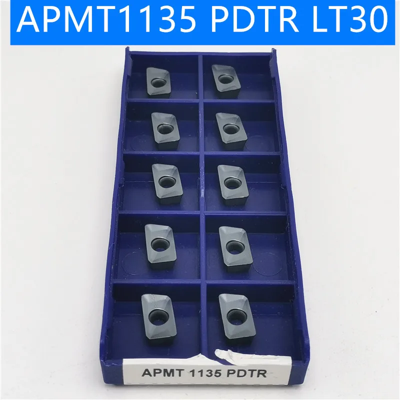 Di alta qualità di Fresatura inserto APKT1135/APMT1135 PDTR LT30 apkt/apmt 1135 Tornitura Esterna Strumento inserto In Metallo Duro CNC lama