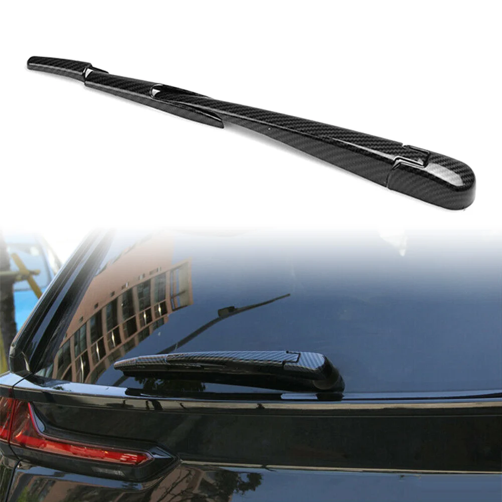 Car Rear Window Rain Wiper Cover Carbon Fiber ABS Decorative Trim Sticker For HONDA CR-V CRV 2017 2018 2019 2020 2021