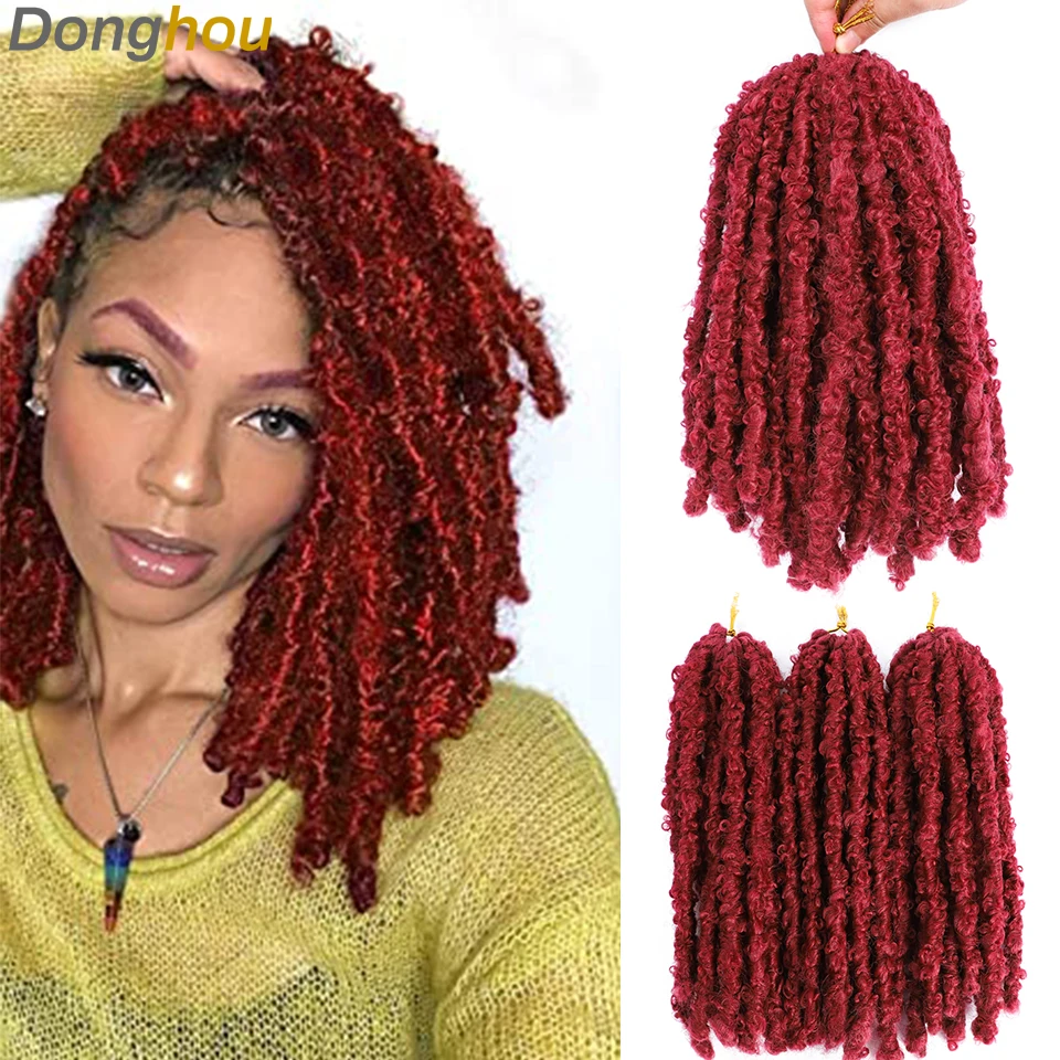 

Distressed Butterfly Locs Crochet Hair Synthetic Braiding Hair Faux Locs Crochet Braids Pre looped Messy Meches Locks Butterfly