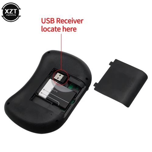 Imagen 2 del producto I8 2,4 GHz teclado inalámbrico retroiluminación Air Mouse Control remoto táctil de mano para Smart TV Box PC de escritorio 7 colores