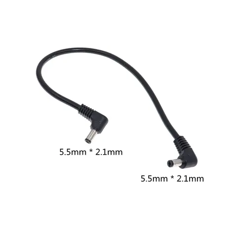 Cordon d'alimentation cc 18awg, 5.5x2.5mm / 5.5x2.1mm, câble de Type ange à 90 degrés, adaptateur d'alimentation de prise 5.5/2.1mm, 10A 0.3m/1.5m