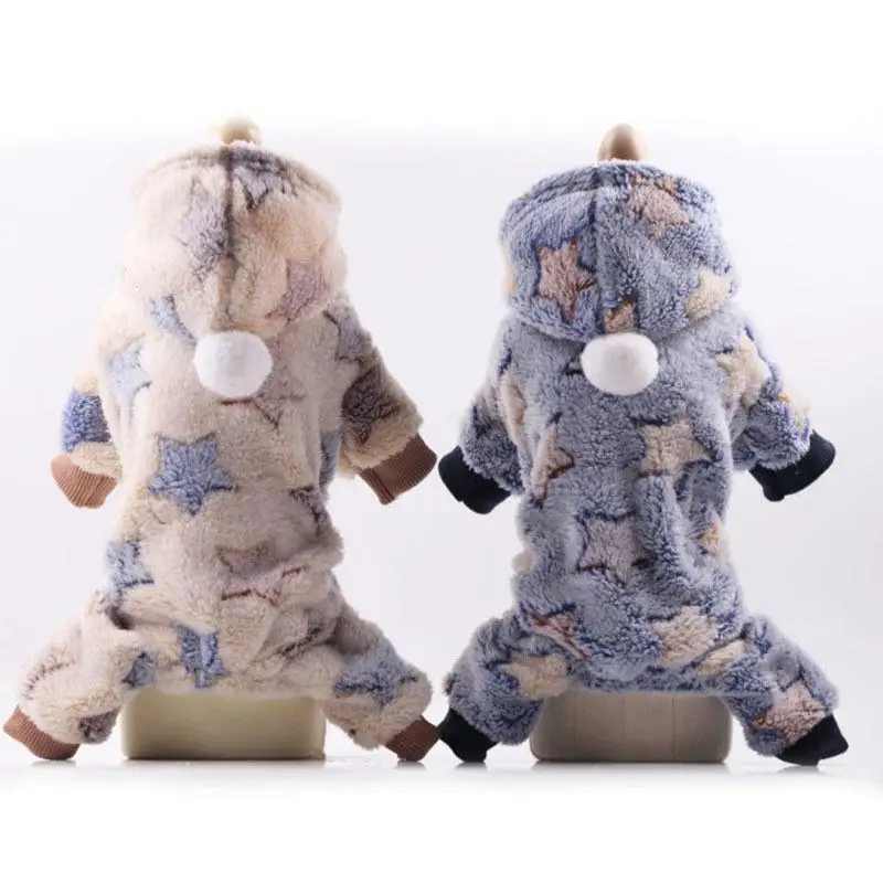 XS-2XL Winter pet clothing Four-legged dog clothes Jumpsuit Warm golden retriever size dog Button clothes for Yorkie Pug WE009