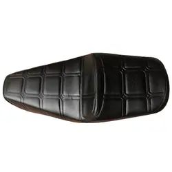 For Honda CM125 1 Set Leather Black Motorcycle Seat Cushion Pad With Strap Waterproof Dustproof Motorbike Seat Cover