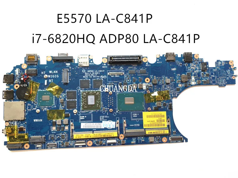 

LA-C841P i7-6820HQ SR2FS i5-6440 FOR Dell Latitude 5570 E5570 Laptop Motherboard CN-0N98Y6 N98Y6 Mainboard 100%