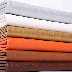 20x120cm Litchi PU Leatherette Faux Leather Fabric Synthetic For Sewing Bow Bag Brooches Sofa Car DIY Hademade Material Sheets