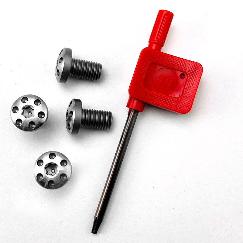 CNC 416 Stainless Steel Custom Screws Bolt Replacement Set with T8 Torx Keys For 1911 Grips Model