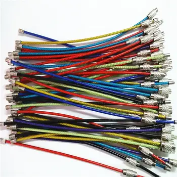 2米線徑不銹鋼鑰匙扣標籤繩纜環螺絲鎖扣小工具環鑰匙圈圓形露營繩索配件 10 最佳銷售 鑰匙環 - №8