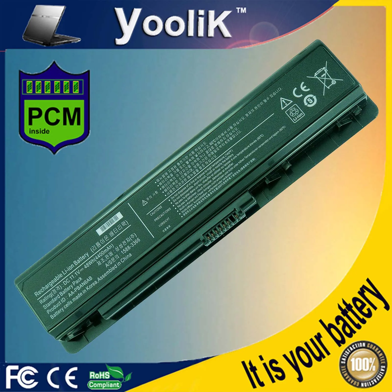 

NEW Laptop Battery AA-PBAN6AB AA-PLAN6AB AA-PLAN9AB For Samsung 200B 400B 600B NP200B NP400B NP600B P200