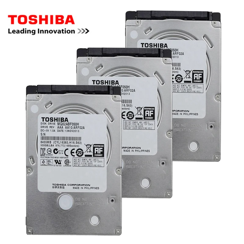 Movimentação de disco rígido interna do TOSHIBA-SATA2, 320GB, 2,5 ", SATA2, 120G, 160G, 250G, 500G, 1T, 2T, HDD, 5400-7200RPM, portátil, caderno