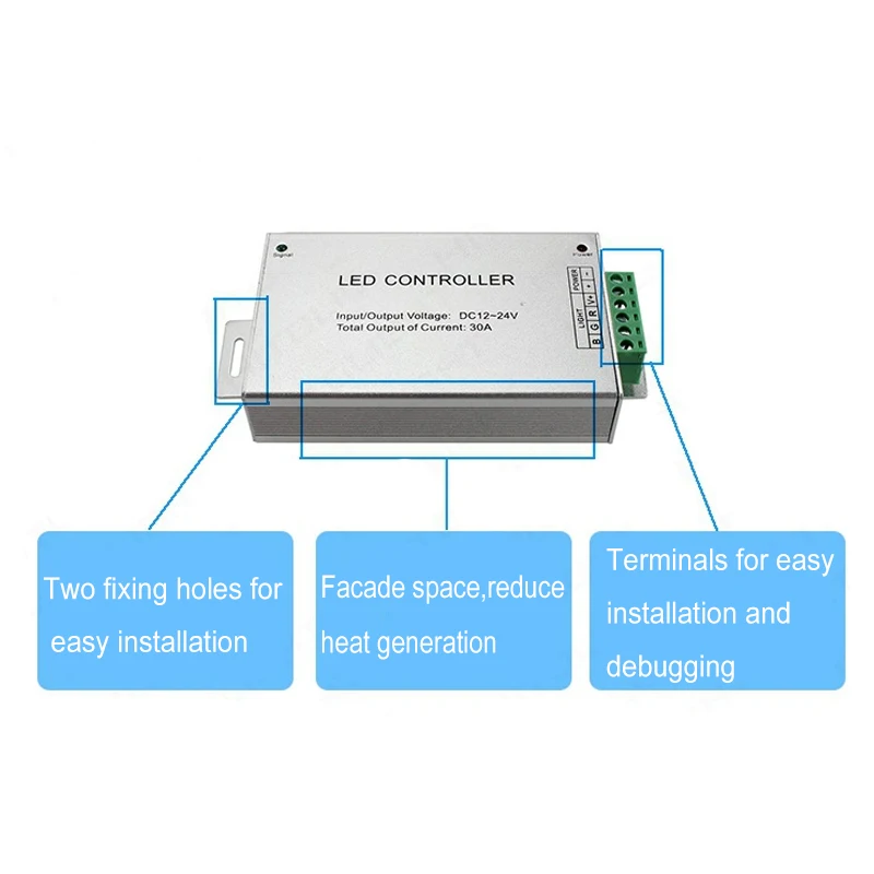 DC12V-24V 24-Key 44-Key Led Controllers Ir Afstandsbediening Kleur Rgb Lamp Met Module Dimmer 12A 24A