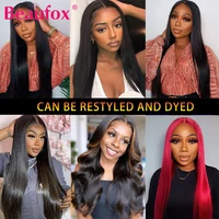 Beaufox Peruvian Hair Bundles Straight Human Hair Weave Bundles Remy Hair Extension Natural Black 1/3/4 Pcs 8-30 Inches 6