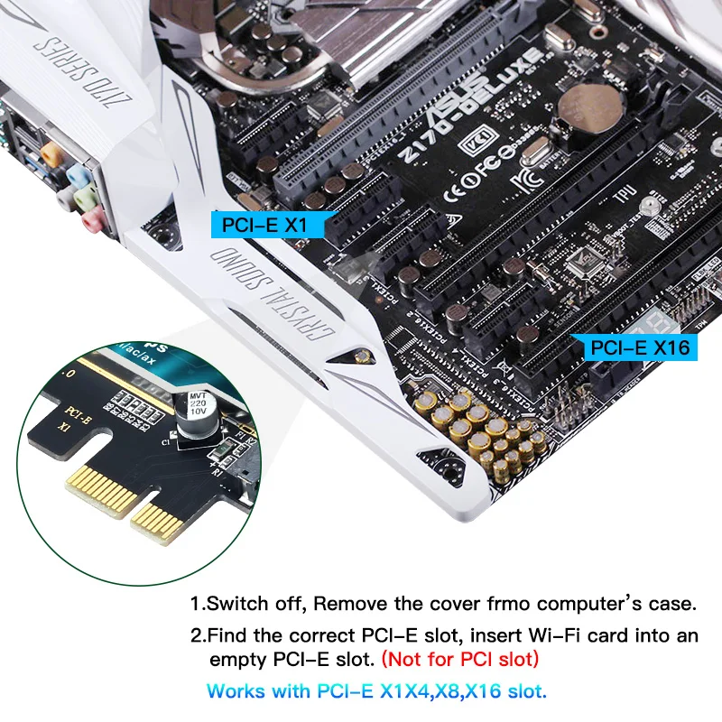 Adaptador de tarjeta WiFi inalámbrica, banda Dual de 3000Mbps, 2,4 GHz/5GHz, compatible con Bluetooth 5,1, 802, 11AC/AX, Intel AX200, PCIe, MU-MIMO