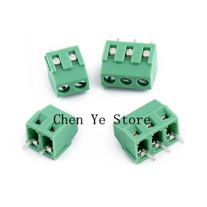 Free Shipping100PCS KF128-3.81-2P KF128-3.81-3P 3.81MM  Pitch PCB Screw Terminal Block Splice Terminal KF128 3.81MM 2P  3P green