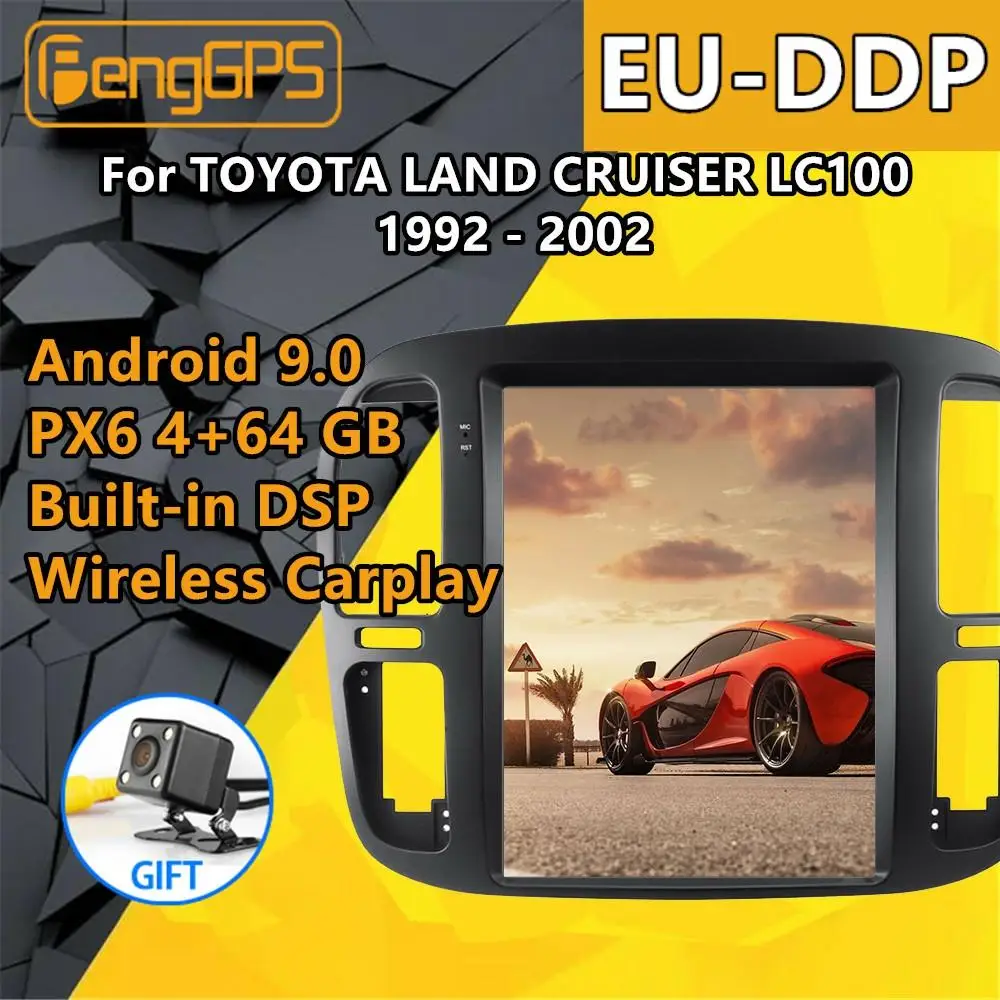 

Для TOYOTA LAND CRUISER LC100 1992 - 2002 автомобильный мультимедийный плеер Радио Android аудио GPS блок кассета рекордер Стерео Авторадио