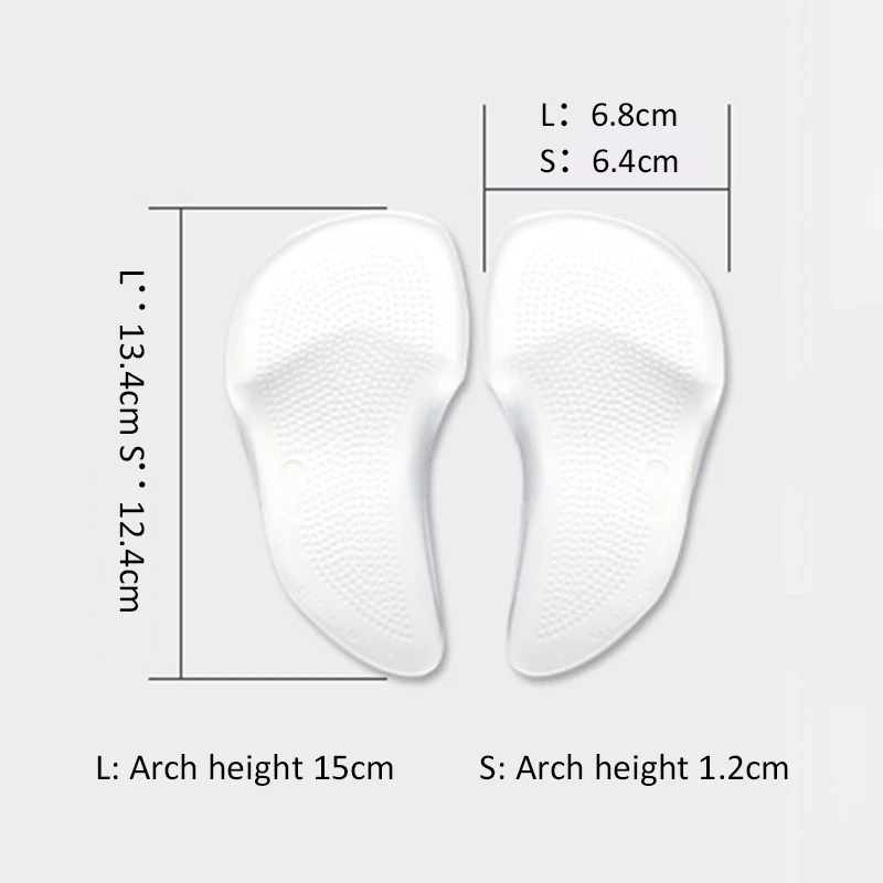 Gel Forefoot Insole Shoes Pads Orthotic Professional Arch Support Insole Flat Foot Flatfoot Corrector Shoe Cushion Insert Silico