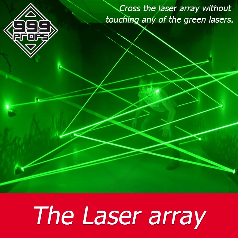 Green laser maze for escape room game laser array accross laser room escape laser devices 999PROPS