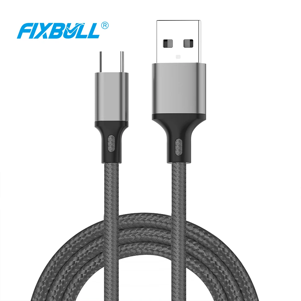 FIXBULL Data USB Charger Cable For iPhone 6 6s 7 8 Plus Xs Max XR X 10 11 5s iPad Nylon Fast Charging 2.5A Long Wire micro usb