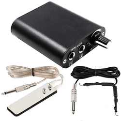 Professional Tattoo Kit Mini Tattoo Power Supply Kit for Rotary Tattoo Machine Gun with Foot Pedal Switch Tattoo Supplies