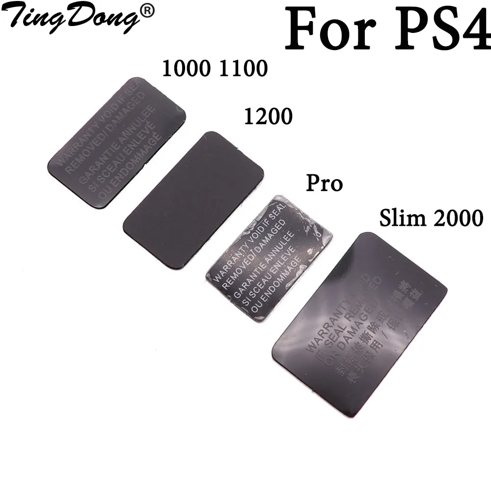 TingDong 50PCS For PS4 slim console Label Sticker Housing Shell Sticker Lable Seals for ps4 2000 1000 1100 1200 pro console